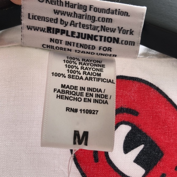 KEITH HARING Men’s dress shirt Ripple Junction M/M BNWT - Picture 6 of 6